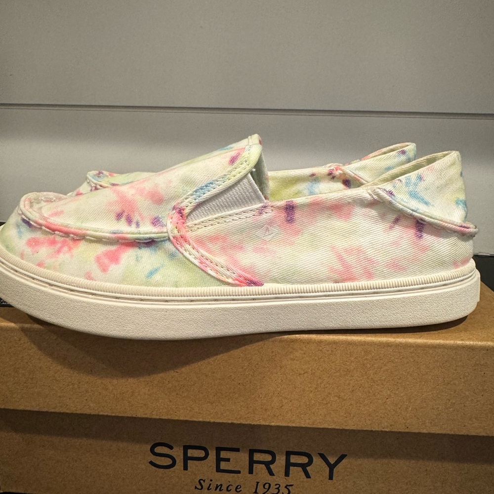 Sperry Kids' Tie-Dye Slip-On Shoes size 2